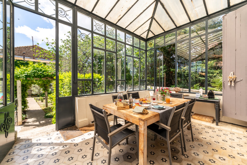 LaFabriek, petit-déjeuner dans la veranda